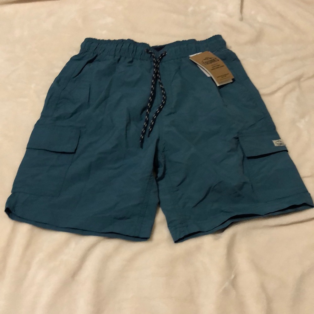 NWT Trunk Men's Nylon Functional Cargo Swim Shorts